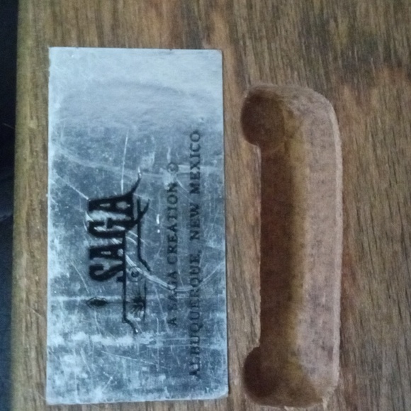 Hopi Signed Decoupage Art Father Spirit Vintage - Picture 7 of 11